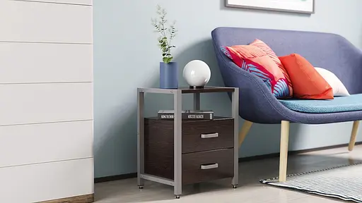 Тумба универсальная Ferrum-decor Вивьен 2/2 50x41x40 серый ДСП Венге 16мм (FRD-106187) - фото 6