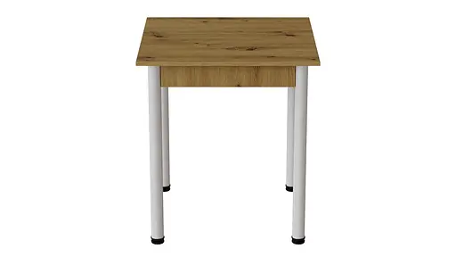 Стол кухонный Ferrum-decor Агата 75x70x70 Белый ДСП Дуб Артизан 16мм (FRD-105669) - фото 4