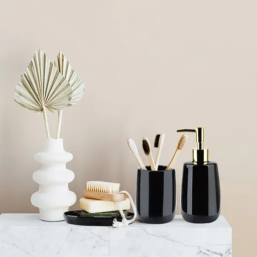 Набор аксессуаров для ванной комнаты Rea black HOM-01107, Черный матовый - фото 5