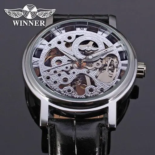 Чоловічий наручний класичний годинник Winner Silver - фото 5