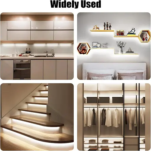 Білі світлодіодні стрічки COB, 16,4 фути, 4000K, яскравий натуральний білий колір, 12 В, 1600 світлодіодів, CRI90 - фото 3