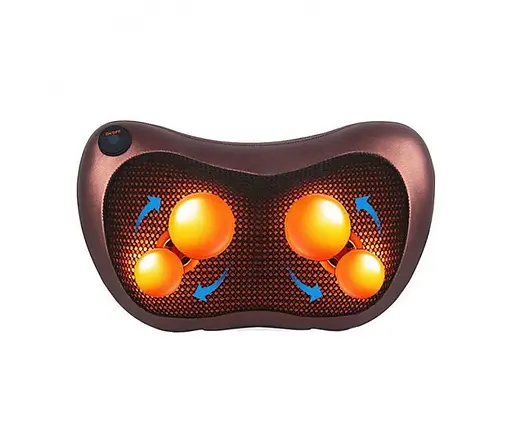 Масажер подушка з вібрацією для дому та машини Massage Pillow UKC QY-8028 з підігрівом для спини - фото 1