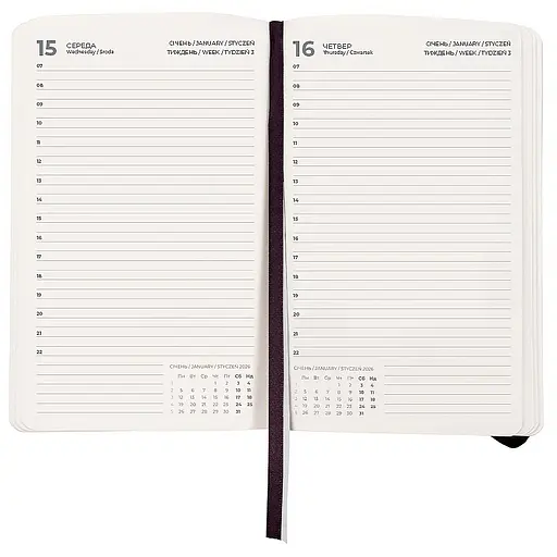 Дневник Axent 2026 Pocket Strong 104х146 мм черный (8833-26-01-A) - фото 4