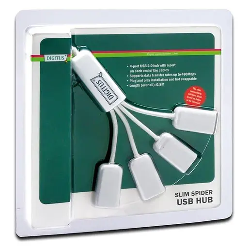 USB-Хаб Digitus USB-A 4хUSB-АF, 100см (DA-70216) - фото 3