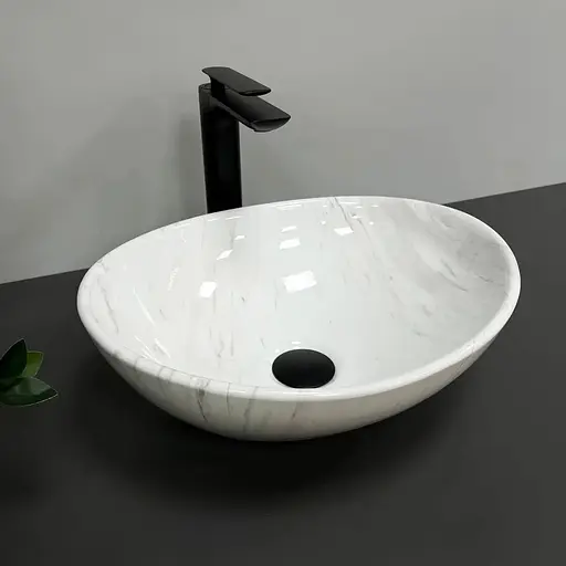 Умивальник VBI Parma marble nature glossY накладний VBI-011007, Мармур - фото 1