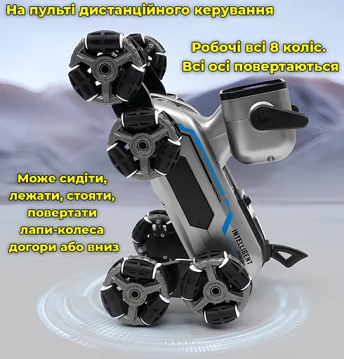 Детский робот собака. Игрушка интерактивная на аккумуляторе для детей. С музыкой и световыми эффектами - фото 2