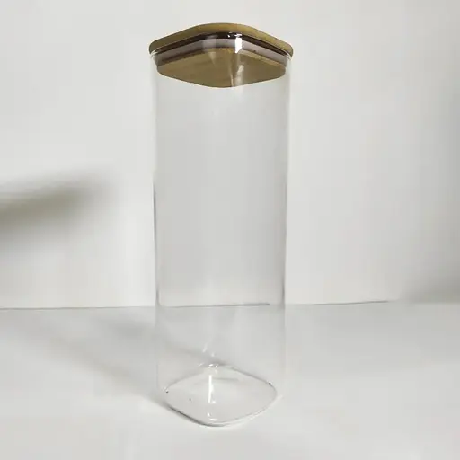 Емкость стеклянная Vittora с деревянной крышкой прямоугольная 29 см Spaghetti 2500 мл VT-7325 (135508) - фото 2