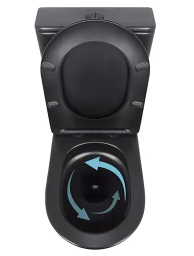 Унитаз напольный Qtap Scorpio Ultra Quiet с сиденьем Slim Duroplast/ Soft-close/ Quick Release QT14226088AMB - фото 5