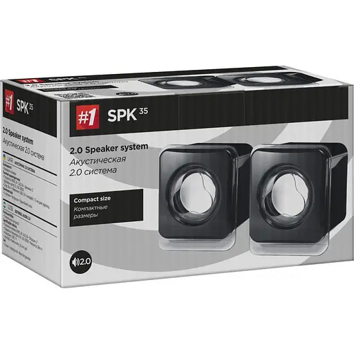 Акустика Defender #1 2.0 SPK 35 5W USB Black (65635) - фото 3