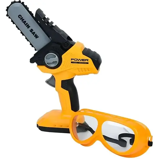 Ігровий набір майстра T056 пила 24 см з рухомою стрічкою, захисні окуляри