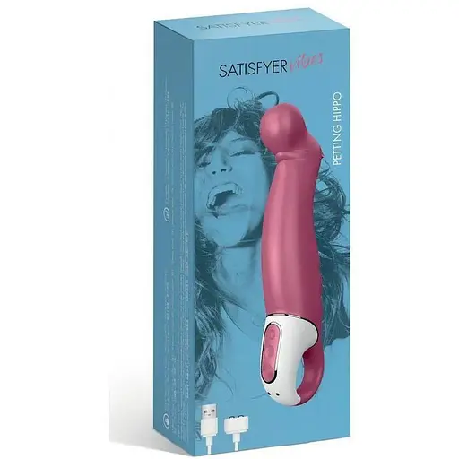 Вібратор Satisfyer Vibes Petting Hippo ергономічний силіконовий 12 режимів для зовнішньої стимуляції - фото 6