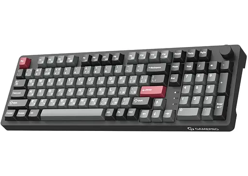 Клавиатура игровая механическая GamePro MK-305-BK Asgard Drakkar Keychron Super Red Switch Bluetooth 5.2/2.4 ГГц/USB Black - фото 2