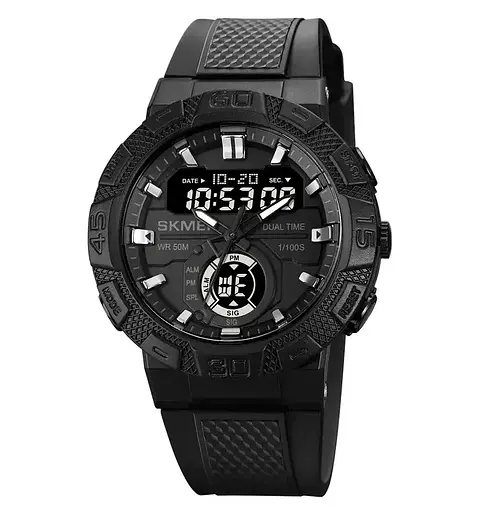 Чоловічий спортивний годинник Skmei 1881 (Чорний з чорним)