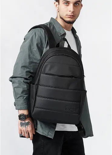 Чоловічий рюкзак Sambag Zard LRT чорний 46 х 28 х 13 см (25088065m) - фото 4