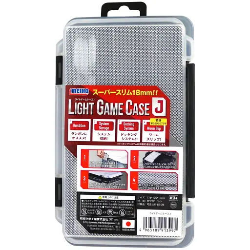 Коробка Meiho Light Game Case J 175x105x18mm Black - фото 3