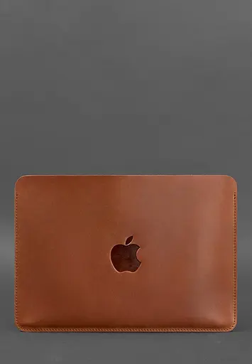 Шкіряний чохол BlankNote для MacBook 13 дюйм Світло-коричневий Crazy Horse - фото 3