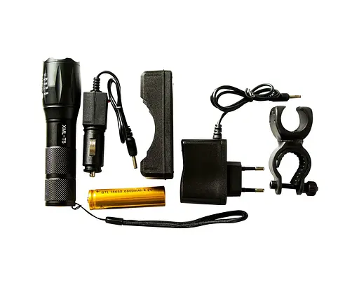 Мощный яркий фонарь для велосипеда с аккумулятором 1831 вело фонарик велосипедный аккумуляторный 18650 - фото 1