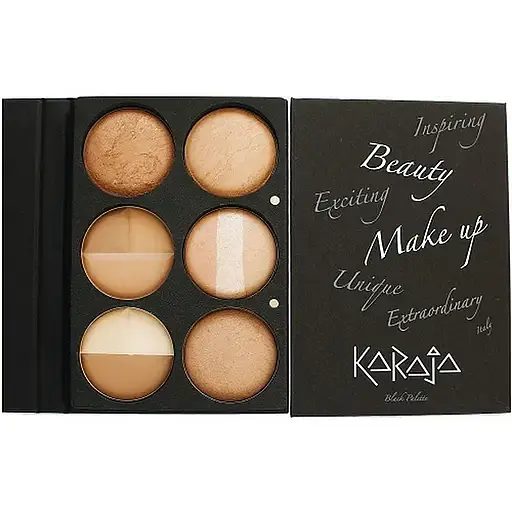 Палитра теней для век Karaja 68 Gold and Bronze - фото 1