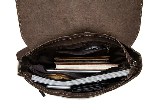 Чоловіча шкіряна сумка Vintage 34х25,5х5,5 см sum0012348 - фото 4