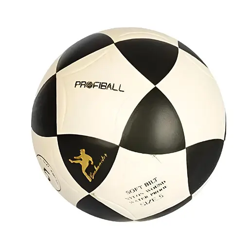 Футбольний м'яч Sport Brand MS1771 розмір №5, м'яч для активного відпочинку ПВХ Ігровий м'яч для футболу Біло/Чорний - фото 1