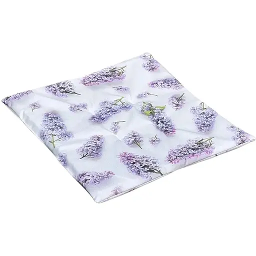 Водоотталкивающая Подушка для стула с 3D принтом Сирень 40х40 см сиреневая 6 шт.