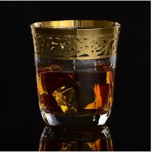 Набір склянок для віскі Lora Версаль 275 мл 6 шт. Gold NGC32SETWISKEY - фото 3