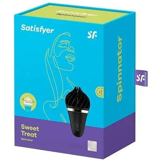 Мороженка спинатор Satisfyer Lay-On Sweet Treat Чорний - фото 2