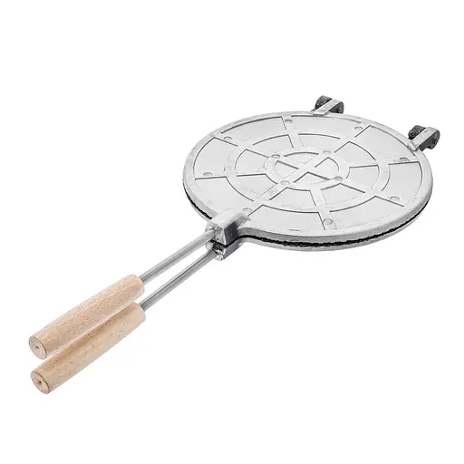 Форма для випікання вафельних трубочок вафельниця кругла 220 мм з антипригарним гранітним покриттям, Ласунка 86264 - фото 6