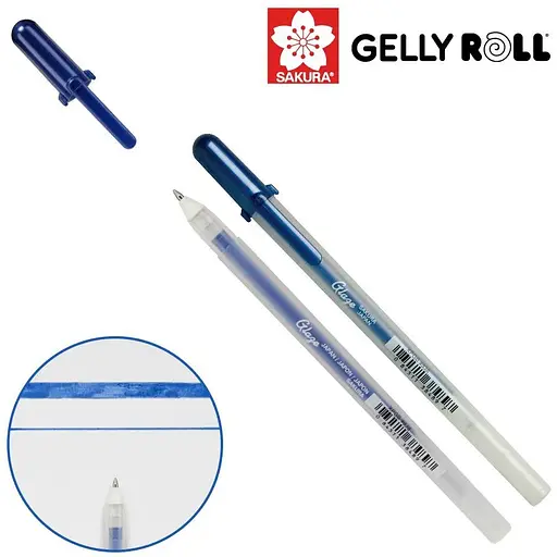 Ручка гелева Sakura Glaze 3D-Roller Королівський синій - фото 2