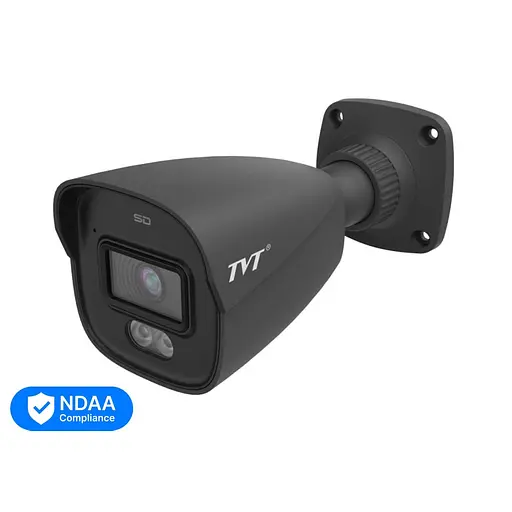 IP-відеокамера 4Mp TVT TD-9441S4L-A(D/PE/AW2) Black f=2.8mm, ІЧ+LED-підсвічування, з мікрофоном (77-00478) - фото 2
