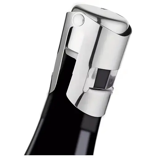 Герметична пробка для шампанського та ігристого вина з нержавіючої сталі з силіконовим ущільненням багаторазова Сріблястий 88311 - фото 10