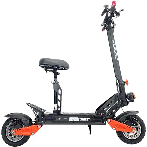Электросамокат с сиденьем Kugoo E-KAM (2000W, 52V, 24Ah) Черный + Сетевой фильтр в подарок