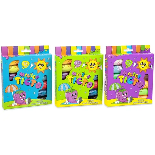 Набор для творчества Мистер тесто 12 штук Strateg на украинском языке (41002)