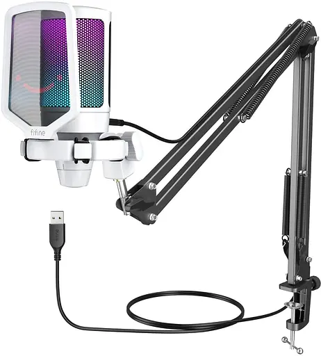 Мікрофон Fifine A6TW USB White (A6TW) - фото 1