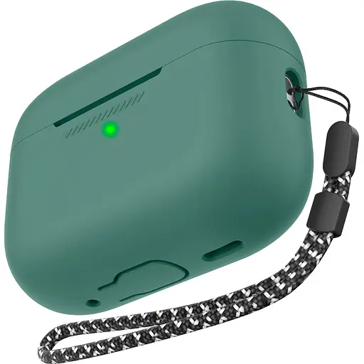 Чехол AhaStyle Colorful Silicone Case для AirPods Pro 2 Midnight Green (CP-187-2-C-PG) [133839]