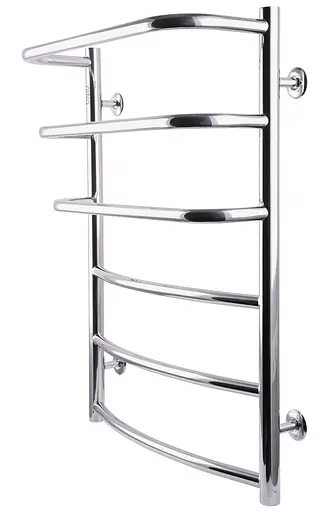 Водяна рушникосушка Unio LКD W 700-500-6 Драбинка Каскад Дуга, Хром - фото 2