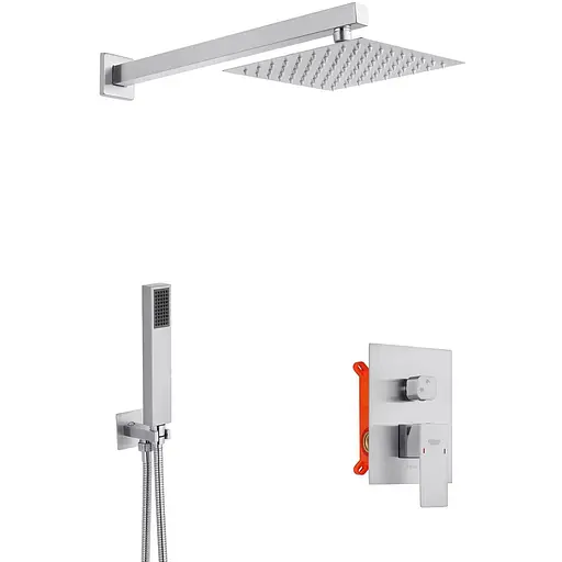 Душова система прихованого монтажу Kroner KRP Edelstahl Kubus - ESG082 CV029971, Нержавіюча сталь - фото 1