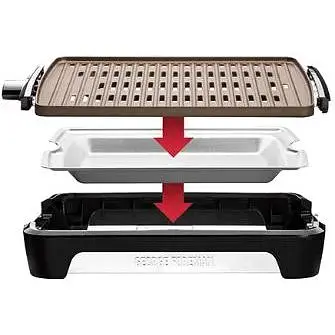 Гриль Russell Hobbs George Foreman 25850-56 Smokeless BBQ Grill (6651558) - фото 7