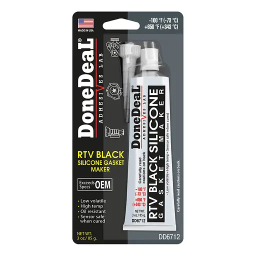Термостійкий чорний силіконовий формувач прокладок DoneDeal 85 г (DD6712)