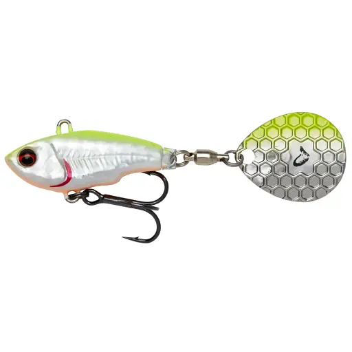 Тейл-спинер Savage Gear Fat Tail Spin NL 65 mm 12.5 g Sinking Lemon Back Flash