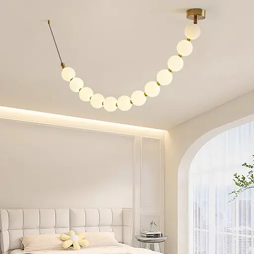 Люстра із серії Perla на 12 кульок Ø 15 см 210 см 3 світлових режими | Line F | Арт. MBJ11-2029 - фото 1