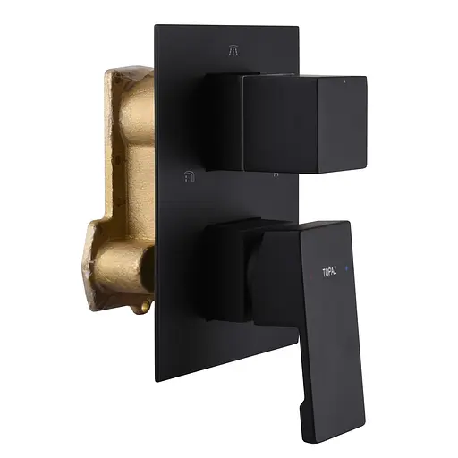 Душевая система скрытого монтажа Topaz Odiss TO 08115-H13-BL Smart, Черный матовый - фото 7