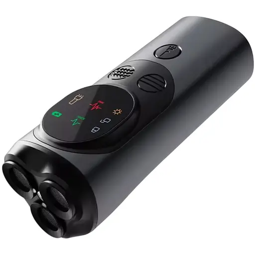 Ультразвуковий відлякувач собак з акумулятором ліхтариком Р10 з випромінювачами і дальністю до 15 м Grey (18566) - фото 1