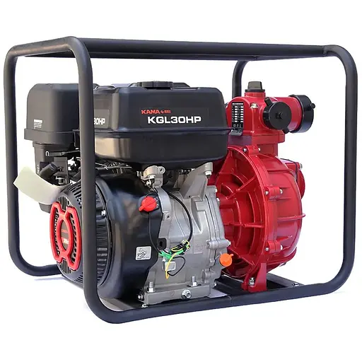 Мотопомпа бензинова KGL30P, продуктивність 40 м3/година, потужність 10 к.с.