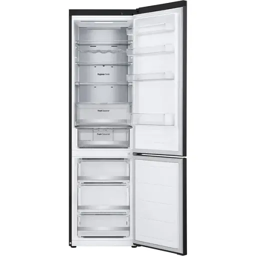 Холодильник LG с нижним морозильным отделением 203x60х68 холод.отд. 277 л мороз.отд. 110л 2дв. А++ NF инв. диспл. внеш. зона светильников Metal Fresh черный - фото 5
