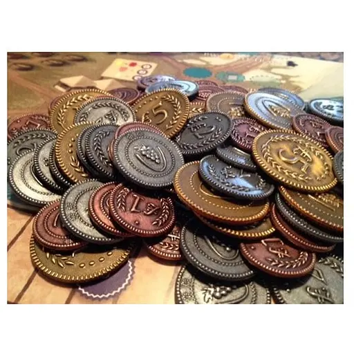 Аксесуар Kilogames Металеві монети для гри Виноробство Viticulture Metal Lira Coins (STM304) - фото 1