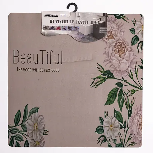 Коврик для ванной комнаты из мягкого диатомита 58×58 (см) влагопоглощающий коврик для дома ванны - фото 4