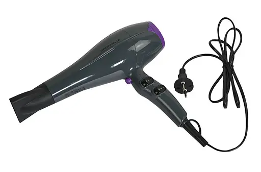 Професійний потужний фен GRUNHELM Professional tools з регуляцією температури та швидкості для сушіння та укладання волосся, Сірий 2200 Вт - фото 5