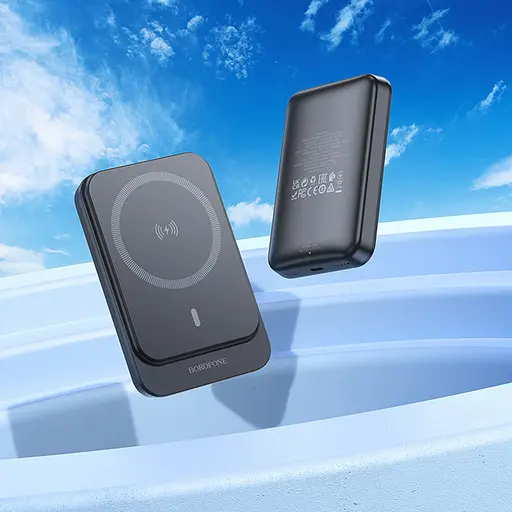 Портативна батарея Power Bank Borofone BJ63A 10000mAh PD20W (бездротова зарядка) Чорний - фото 6