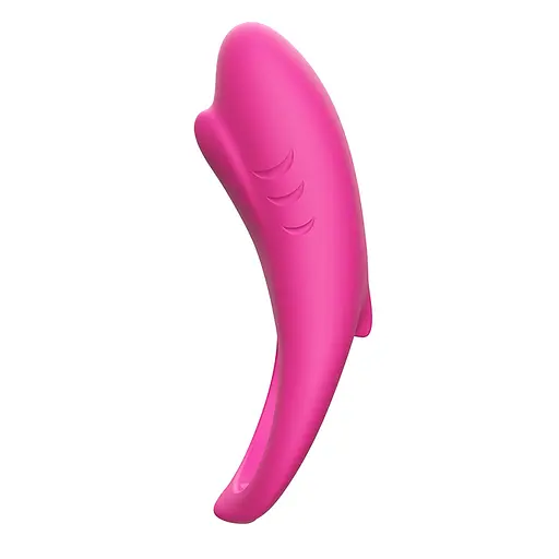 Эрекционное кольцо Boss Series Vibro Shark 6 см розовый - фото 3